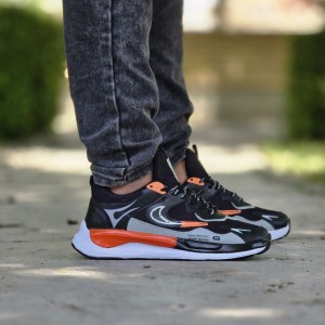 حراج  کفش اسپرت مردانه پسرانه مدل نایک منحصر بفرد و جدید رنگ مشکی طوسی  باارسال رایگان