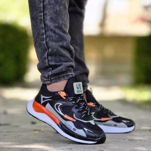 حراج  کفش اسپرت مردانه پسرانه مدل نایک منحصر بفرد و جدید رنگ مشکی طوسی  باارسال رایگان