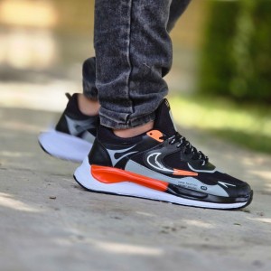 حراج  کفش اسپرت مردانه پسرانه مدل نایک منحصر بفرد و جدید رنگ مشکی طوسی  باارسال رایگان