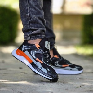 حراج  کفش اسپرت مردانه پسرانه مدل نایک منحصر بفرد و جدید رنگ مشکی طوسی  باارسال رایگان