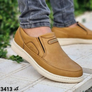 فروش بی نظیر کفش مجلسی اداری مردانه پسرانه مقاوم   و پر فروش رنگ خردلی  باارسال رایگان