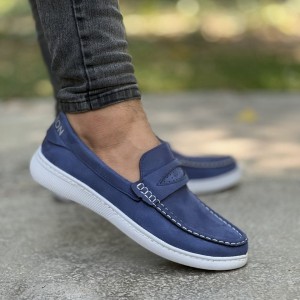 حراج استثنایی کفش  کالج مردانه پسرانه شیک وجذاب رنگ سورمه ای باارسال رایگان