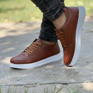 فروش خاص کفش اسپرت مردانه پسرانه  مدل ونس  راحت و زیبا  رنگ قهوه ای ارسال رایگان