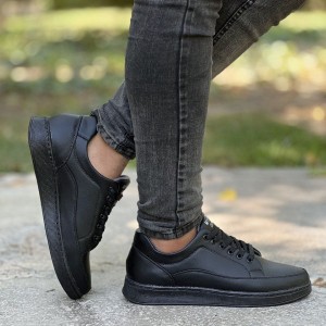 حراج فوق العاده کفش اسپرت مردانه  مدل ونس باکیفیت و پرفروش  رنگ مشکی تمام  کد 3406