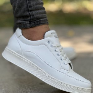 فروش استثنایی  کفش اسپرت مردانه  مدل ونس باکیفیت وزیبا   رنگ سفید تمام  ارسال رایگان