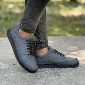 حراج فوق العاده کفش اسپرت مردانه پسرانه  مدل ونس شیک و راحت رنگ طوسی ارسال رایگان