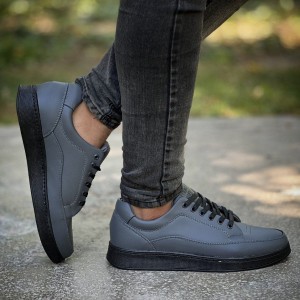 حراج فوق العاده کفش اسپرت مردانه پسرانه  مدل ونس شیک و راحت رنگ طوسی ارسال رایگان