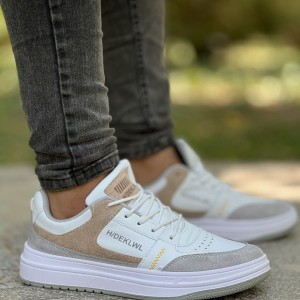 فروش ویژه کفش اسپرت ست زنانه و مردانه مدل فندی خاص و راحت  رنگ سفید طوسی قهوه ای