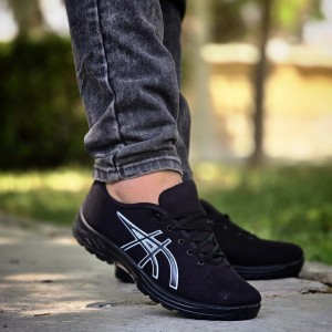 فروش فوق العاده کفش اسپرت مردانه پسرانه مدل ادیداس  با کیفیت و راحت  رنگ مشکی ارسال رایگان