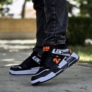 تخفیف ویژه کفش اسپرت مردانه پسرانه مدل جردن 23 رنگ مشکی آبی  زیره سفید  زیبا و خاص با ارسال رایگان