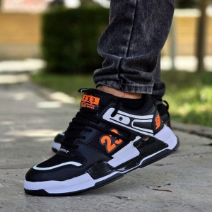 تخفیف ویژه کفش اسپرت مردانه پسرانه مدل جردن 23 رنگ مشکی آبی  زیره سفید  زیبا و خاص با ارسال رایگان