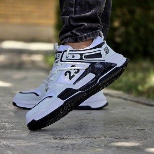 تخفیف استثنایی کفش اسپرت مردانه پسرانه مدل جردن 23 رنگ سفید طوسی   زیبا و خاص با ارسال رایگان