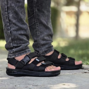 فروش بادوام کفش تابستانه مردانه منحصربفرد رنگ مشکی باارسال رایگان