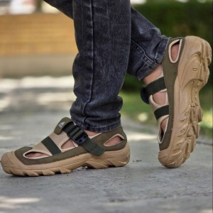 فرووووش خاص کفش تابستانه مردانه  زیبا  و شگفت انگیز  رنگ کرمی  باارسال رایگان