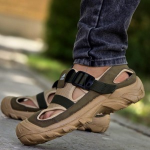 فرووووش خاص کفش تابستانه مردانه  زیبا  و شگفت انگیز  رنگ کرمی  باارسال رایگان