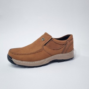 فروش  کفش طبی استاندارد اداری مجلسی مردانه بی نهایت عالی رنگ خردلی باارسال رایگان