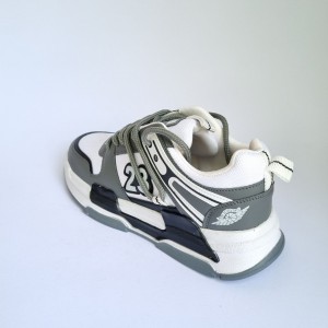 حراج کفش اسپرت مردانه پسرانه مدل جردن 23 رنگ مشکی سفید نارنجی پرطرفدار  با ارسال رایگان