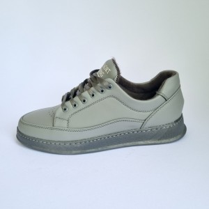 فروش هیجان انگیز کفش اسپرت مردانه پسرانه  مدل ونس  شیک و راحت رنگ طوسی زیره سفید با ارسال رایگان