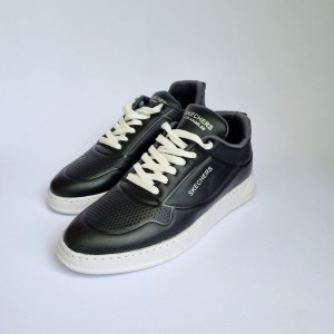 فروش واقعی  کفش اسپرت مردانه پسرانه مدل اسکیچرز  مناسب برای افراد شیک پسند و خوش سلیقه رنگ مشکی  تمام