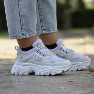 فروش خاص کفش اسپرت زنانه دخترانه فشیون مدل نگینی نرم و سبک رنگ سفید تمام  باارسال رایگان
