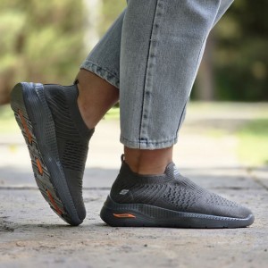 کفش اسپرت زنانه و دخترانه  جورابی مدل fashion رنگ مشکی صورتی