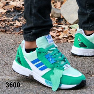 کفش کتونی اسپرت مردانه پسرانه مدل زد ایکس zx رنگ سبزآبی کد 3600