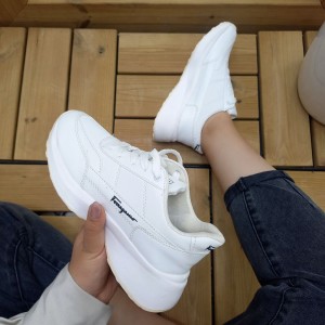 کفش کتونی اسپرت دخترانه و زنانه مدل Messori رنگ سفید