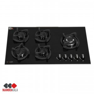 خرید اقساطی اجاق گاز صفحه ای 5 شعله شیشه ای ولگا مدل VG 571