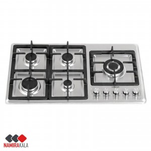 خرید اقساطی اجاق گاز صفحه ای 5 شعله استیل ولگا مدل VS 512