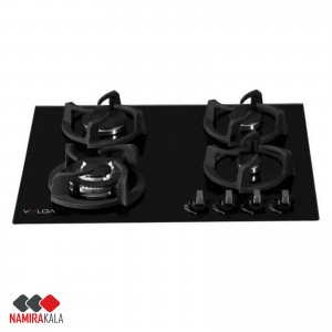 خرید اقساطی اجاق گاز صفحه ای 4 شعله شیشه ای ولگا مدل 470 VG