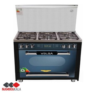 خرید اقساطی اجاق گاز پنج شعله فردار دیجیتال ولگا مدل SRX1 تمام استیل