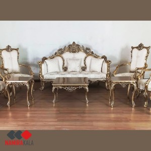 خرید اقساطی مبلمان سلطنتی (استیل) 9 نفره مدل رزا 26-1001