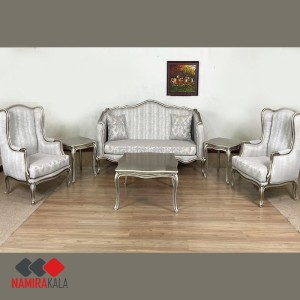 خرید اقساطی مبلمان سلطنتی (استیل) 7 نفره مدل کوئین 27-1001