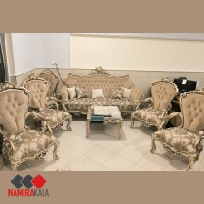 خرید اقساطی مبلمان سلطنتی (استیل) 9 نفره مدل نیلوفر