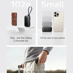 خرید پاوربانک 5000 با کابل و پورت  تایپ سی مک دودو