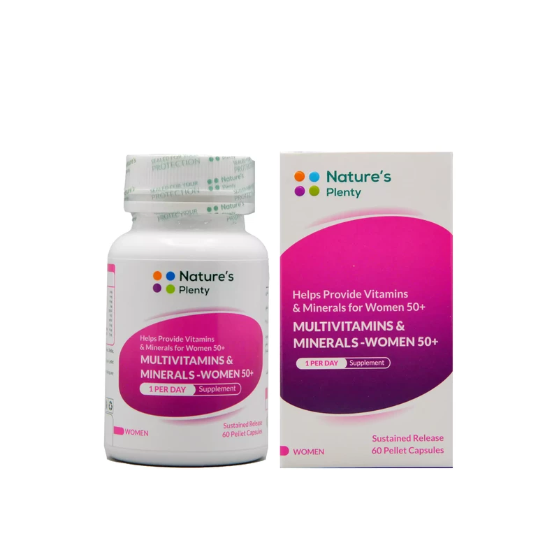 کپسول مولتی ویتامین و مینرال خانم های بالای 50 سال نیچرز پلنتی