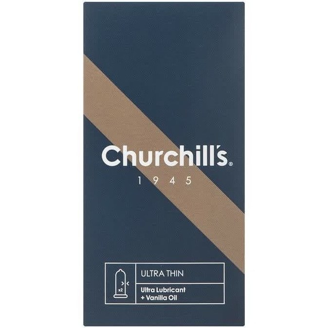 کاندوم بسیار نازک چرچیلز حاوی اسانس وانیل و روان کننده مضاعف
