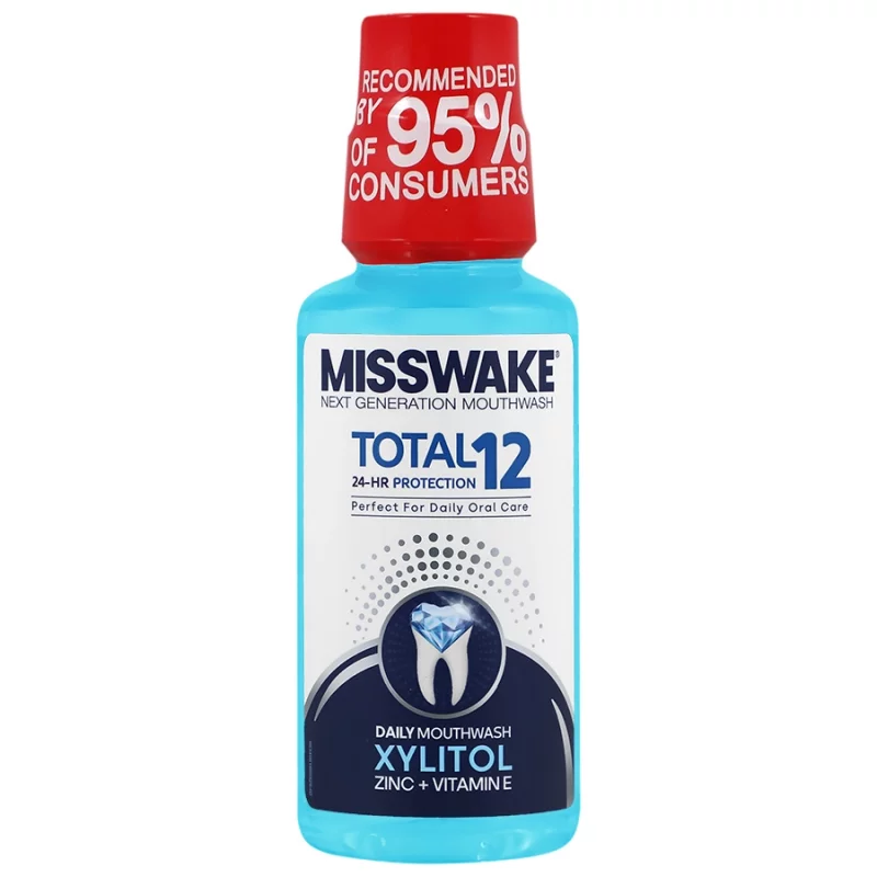 دهان شویه کامل 12 کاره حاوی زایلیتول میسویک حجم 400 میل