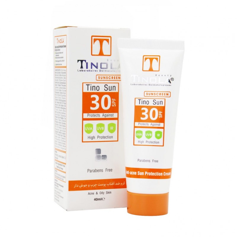 کرم ضد آفتاب پوست چرب و جوش دار تینولا