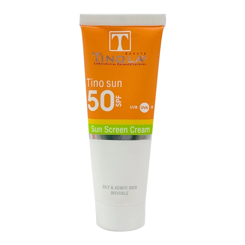 کرم ضد آفتاب بدون رنگ تینولا پوست چرب