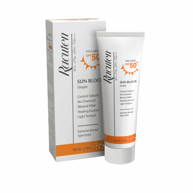 کرم ضد آفتاب بی رنگ پوست چرب و مختلط SPF50