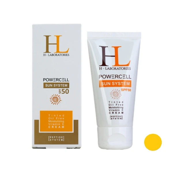 کرم ضد آفتاب رنگی اچ ال مدل Tinted