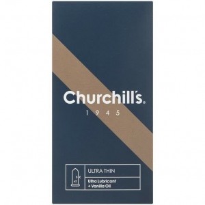 کاندوم بسیار نازک چرچیلز حاوی اسانس وانیل و روان کننده مضاعف