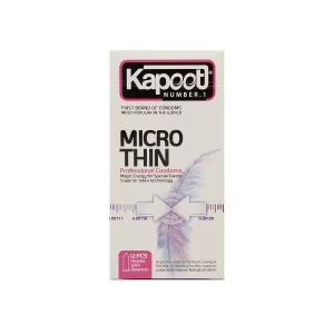 کاندوم تاخیری 12 عددی کاپوت (مدل MICRO THIN)