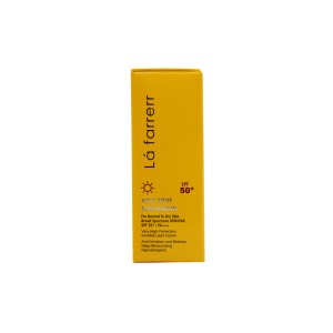 کرم ضد آفتاب و ضد لک بی رنگ پوست معمولی تا خشک لافارر SPF 50