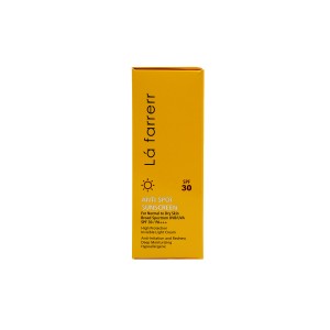 کرم ضد آفتاب و ضد لک بی رنگ پوست معمولی تا خشک لافارر SPF 30