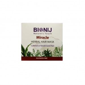 ماسک گیاهی موی رنگ شده و کراتین شده بیونیج ( Miracle)