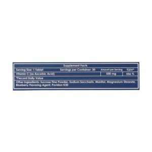 قرص جویدنی ویتامین C 500 میلی گرم نیچر بایوتیکس 30 عدد