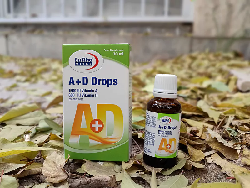 قطره خوراکی آ+د یوروویتال