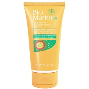 کرم ضد آفتاب فاقد چربی بی رنگ بایو مارین Spf50 حجم 50 میلی لیتر | Bio Marine Aqua Sun Oil Free Sunscreen Cream Spf50 50ml